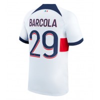 Dres Paris Saint-Germain Bradley Barcola #29 Gostujuci 2023-24 Kratak Rukav